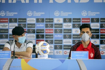 نشست خبری سرمربیان تیم فوتبال پرسپولیس و الوحده امارات