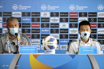 نشست خبری سرمربیان تیم فوتبال پرسپولیس و الوحده امارات