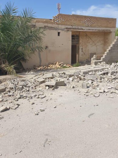 تصاویری از روستای دهداران بخش شبانکاره پس از زمین لرزه های اخیر