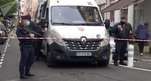 تیراندازی در محلی که مکرون از آن بازدید کرد