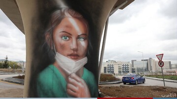 نقاشی دیواری با موضوع کادر درمان