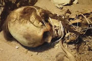 ببینید | مومیایی اسکلت یک زن ۱۳۰۰ ساله در یزد