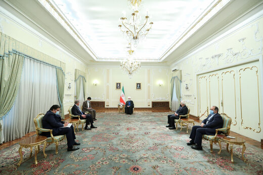 دیدار وزیر خارجه پاکستان با دکتر روحانی