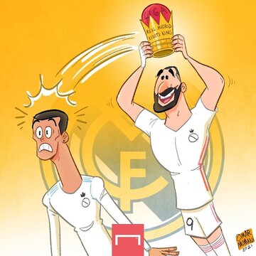 ببینید: تاج‌گذاری کریم بنزما در مقابل رونالدو!