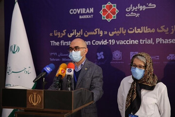 مدیر پروژه واکسن ایران برکت: برای ساخت ۱۰۰ میلیون دوز واکسن، مواد خام داریم