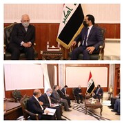 دیدار ظریف با رئیس مجلس عراق