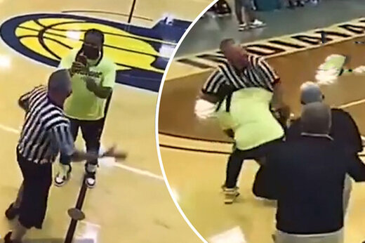 ببینید | ضرب و شتم داور مسابقه بسکتبال دختران  