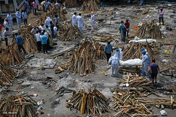 عکس | تازه‌ترین تصاویر هولناک از روزهای سیاه در هند