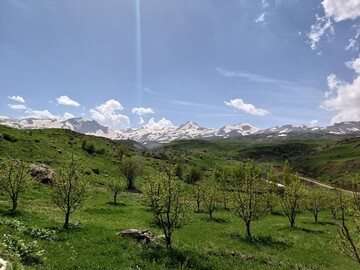 تلفیق بهار و زمستان در دامنه کوهستانهای "مرگور" ارومیه