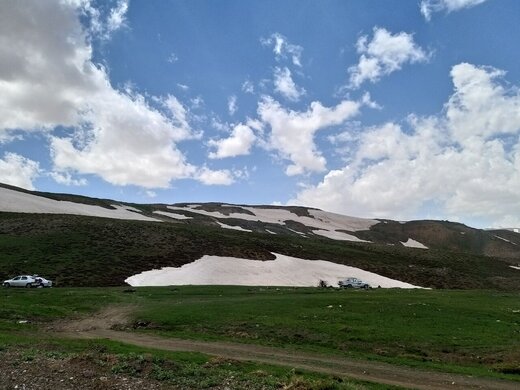 تلفیق بهار و زمستان در دامنه کوهستانهای "مرگور" ارومیه