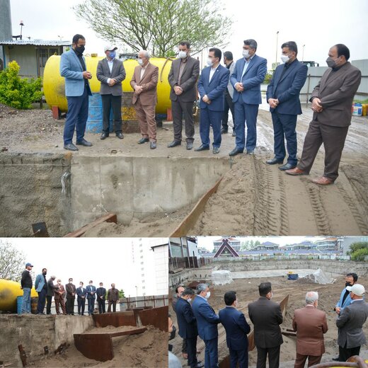 دیدار مدیرعامل سازمان منطقه آزاد انزلی از روند عملیات اجرایی مجتمع تجاری گوهر رود