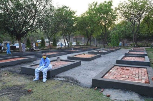 ببینید | ساخت جایگاه‌های سوزاندن جسد در نقاط مختلف دهلی