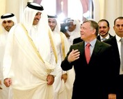 پیام امیر قطر به پادشاه اردن