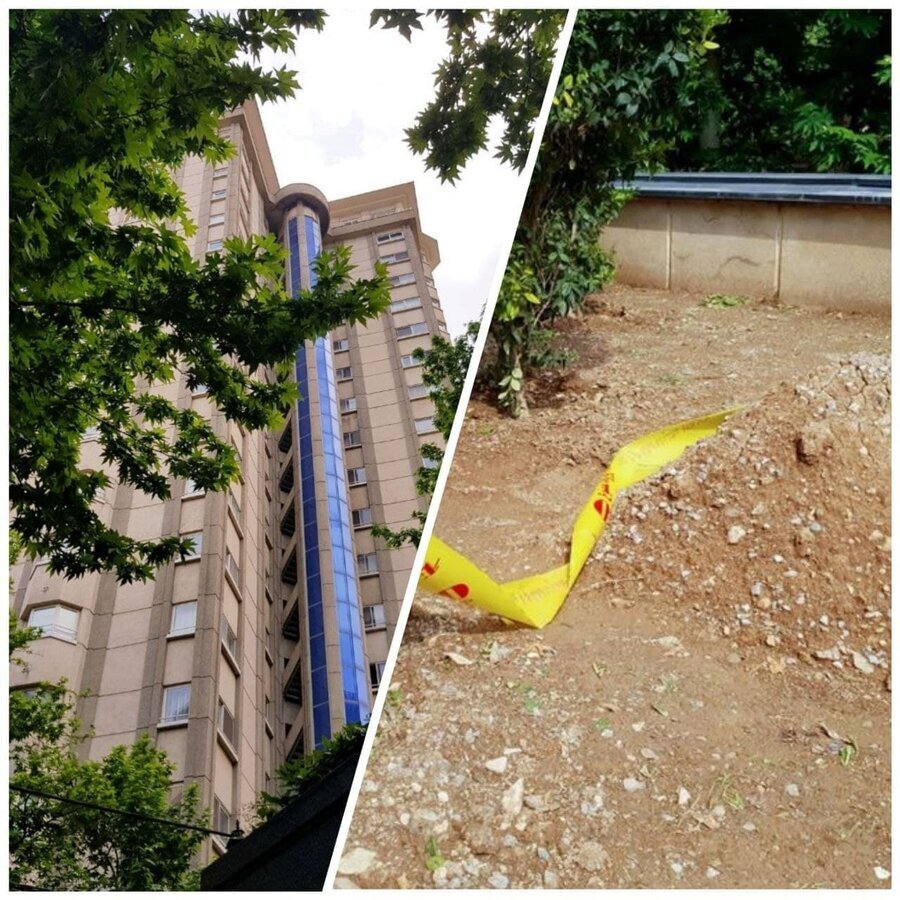 عکس | محل سقوط و کشف جسد دبیر اول سفارت ‎سوئیس در کامرانیه