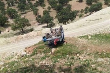 مرگ سرنشینان خودرو پس از سقوط در دره