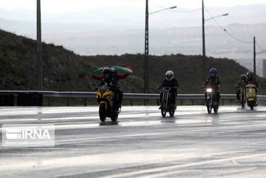 همایش مشترک کمیته موتورسواری و اتومبیل‌رانی اسلالوم بانوان در تبریز