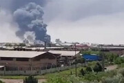 ببینید | انفجار مهیب شرکت تولیدی شوینده در قزوین
