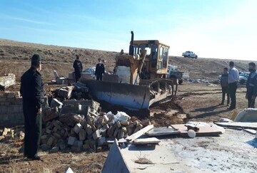 رفع تعرض ۶۳هزار مترمربع از اراضی دولتی قزوین