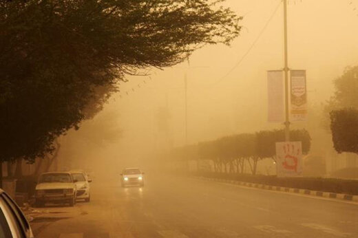 گرد و غبار عراق به خوزستان می‌رسد