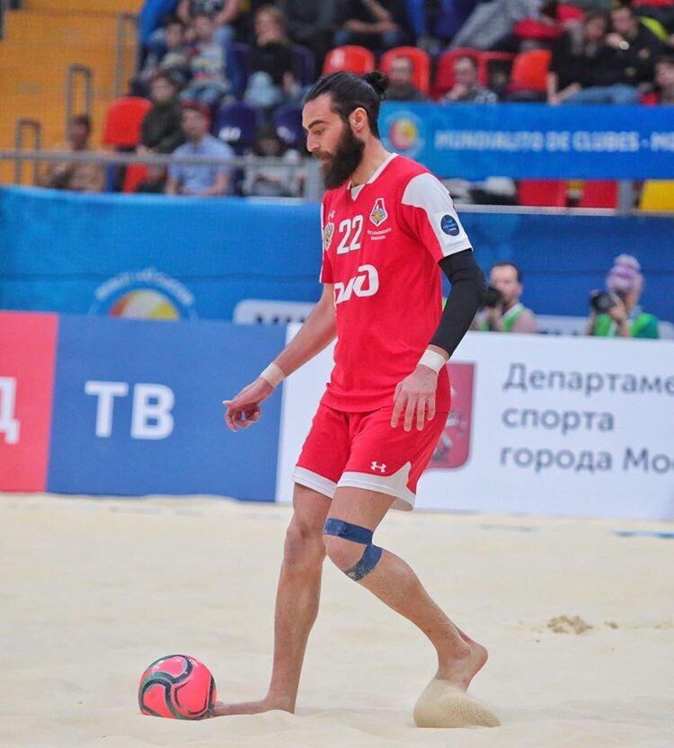 بازیکن مطرح فوتبال ساحلی در لوکوموتیو مسکو/عکس