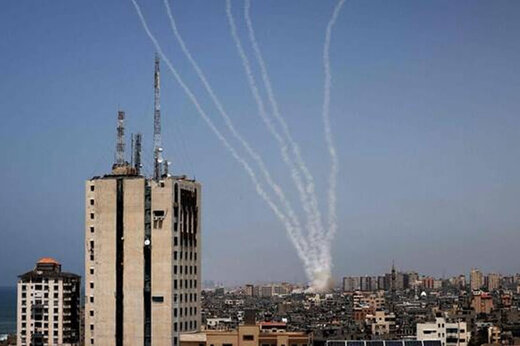 ببینید | لحظه‌ فرار صهیونیستها به پناهگاه از ترس موشک‌های مقاومت فلسطین