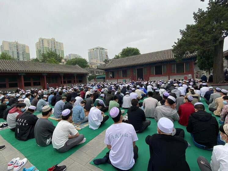 مسلمانان چین اینگونه به استقبال عیدفطر رفتند/عکس