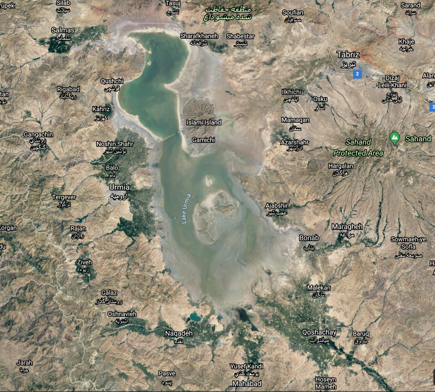 تحقیق ایران‌وآمریکا از دریاچه ارومیه/وضعیت حساس است، امکان ایجاد دوباره کانون‌های گردوخاک 