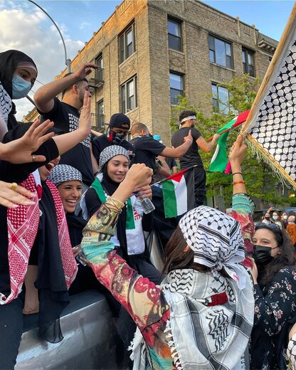 حمایت سلبریتی معروف اینستاگرام از فلسطین