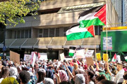 ببینید | درگیری در تظاهرات در حمایت از فلسطین در کانادا
