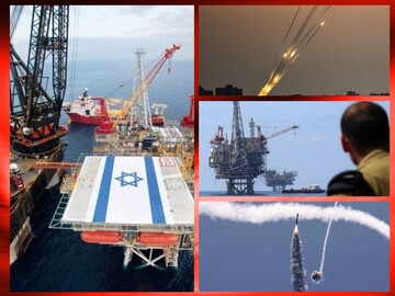 حمله موشکی مقاومت به سکوی گازی اسرائیل/حماس مجهز به زیردریایی شده است/استخراج گاز متوقف شد