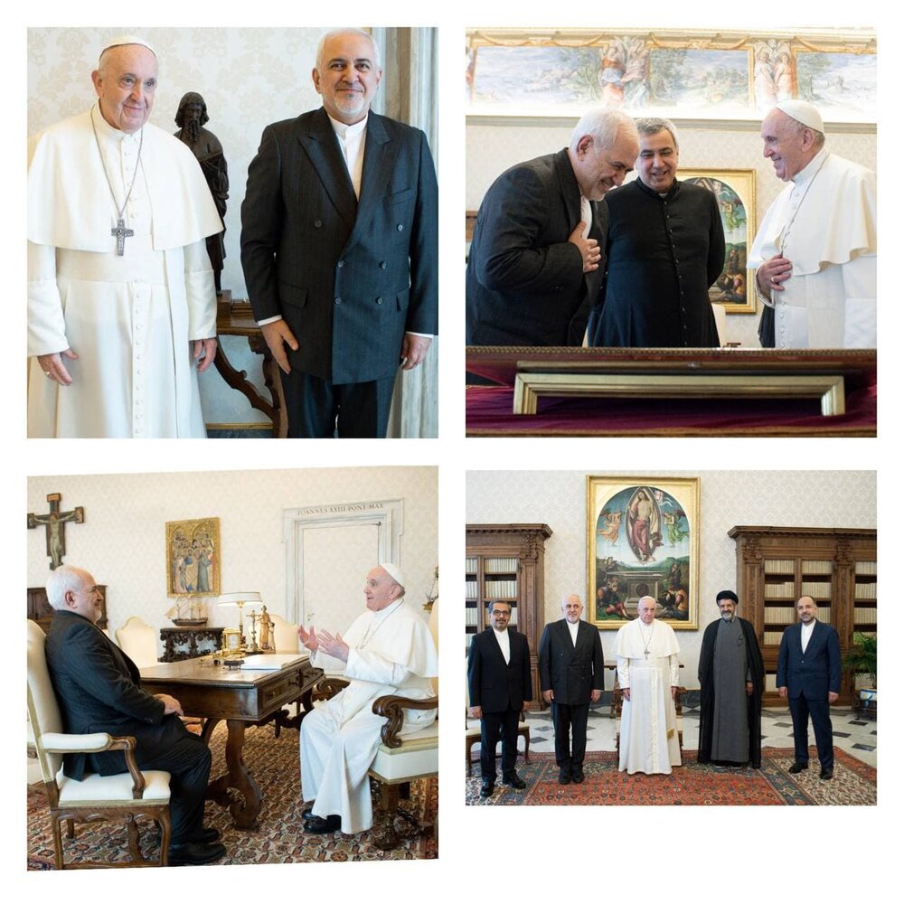 ظریف با پاپ دیدار کرد/عکس