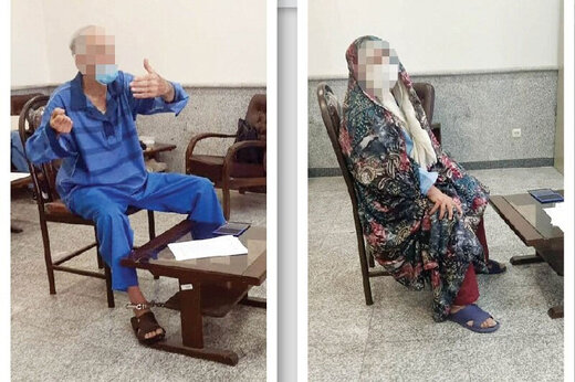 ببینید | نخستین ویدیو از پدر و مادر بابک خرمدین در جلسه بازپرسی