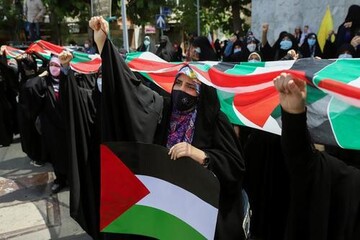 تظاهرات حمایت از فلسطین در تهران