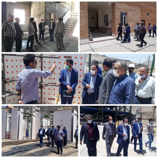 بازدید معاون سازمان نوسازی مدارس کشور از طرحهای در دست اجرای  لرستان