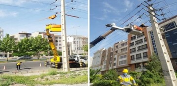  دومین مانور شرکت توزیع نیروی برق در قزوین برگزار شد