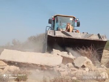 ۱۳٫۲هزار مترمربع اراضی خالصه دولتی به ارزش ۱۳٫۲ میلیارد ریال در روستای تلمبو قشم رفع تصرف شد