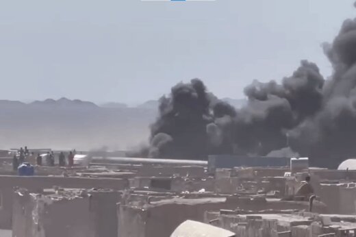 ببینید | آتش سوزی در گمرک مرزی افغانستان با ایران