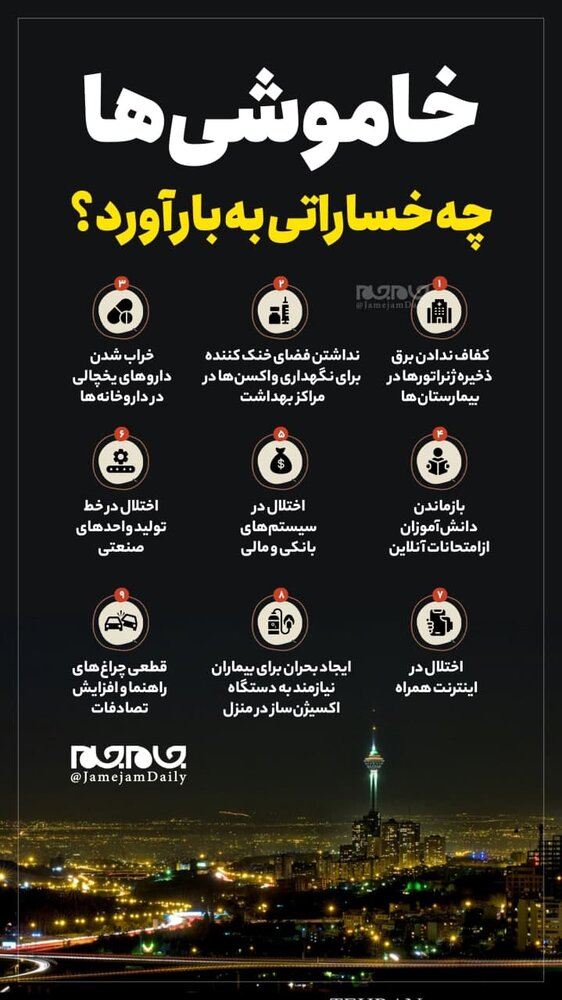 ببینید | قطعی برق چه خساراتی به بار آورد؟