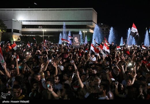 جشن پیروزی بشار اسد در انتخابات ریاست جمهوری