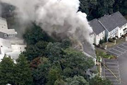 ببینید | خرابکاری و آتش‌سوزی در ماساچوست آمریکا؛ تخلیه خانه‌های مسکونی