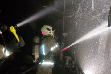 تصاویر | آتش سوزی وحشتناک در بیمارستان 7 طبقه یوسف آباد تهران