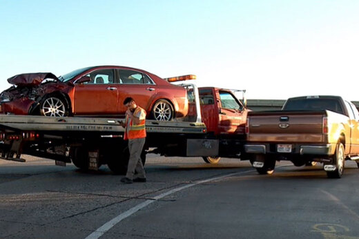 ببینید | راننده 9 ساله‌ای که می‌خواست خواهر 4 سال‌اش را به تعطیلات ببرد تصادف کرد