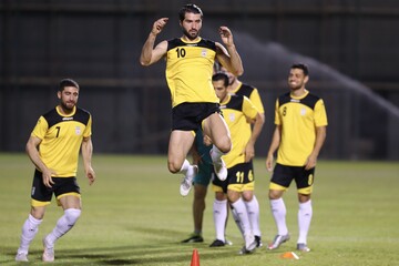 تمرین پرنشاط ملی‌پوشان قبل از بازی با بحرین