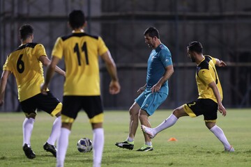تمرین پرنشاط ملی‌پوشان قبل از بازی با بحرین