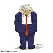 ببینید ترامپ شلوارش را پشت‌ورو پوشیده!