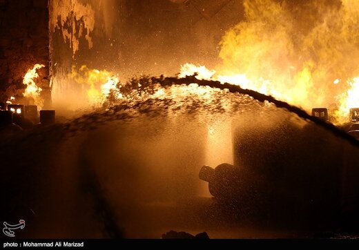 آتش سوزی کارگاه شارژ سیلندرهای گاز مایع-قم