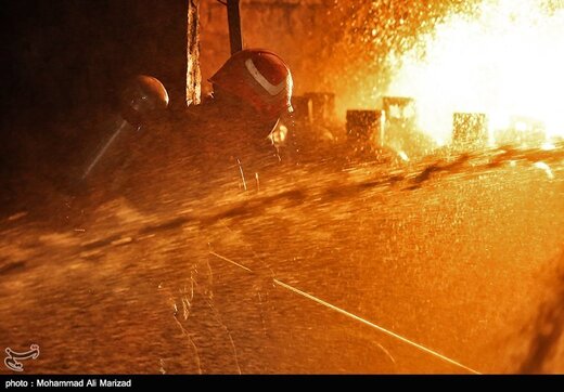 آتش سوزی کارگاه شارژ سیلندرهای گاز مایع-قم