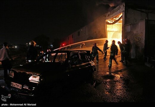 آتش سوزی کارگاه شارژ سیلندرهای گاز مایع-قم