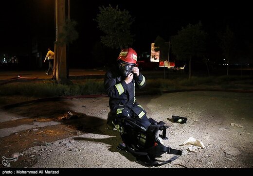 آتش سوزی کارگاه شارژ سیلندرهای گاز مایع-قم