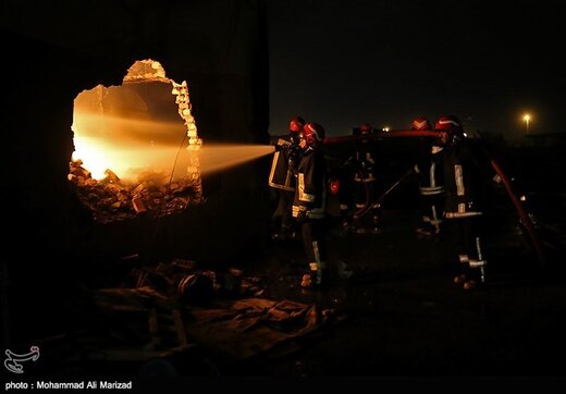 آتش سوزی کارگاه شارژ سیلندرهای گاز مایع-قم